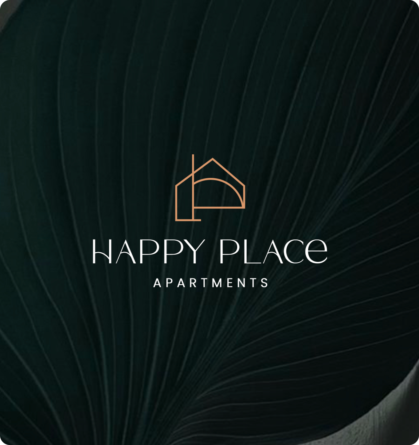 Website and Branding project for Happyplace Apartments an accommodation booking brand in Nigeria