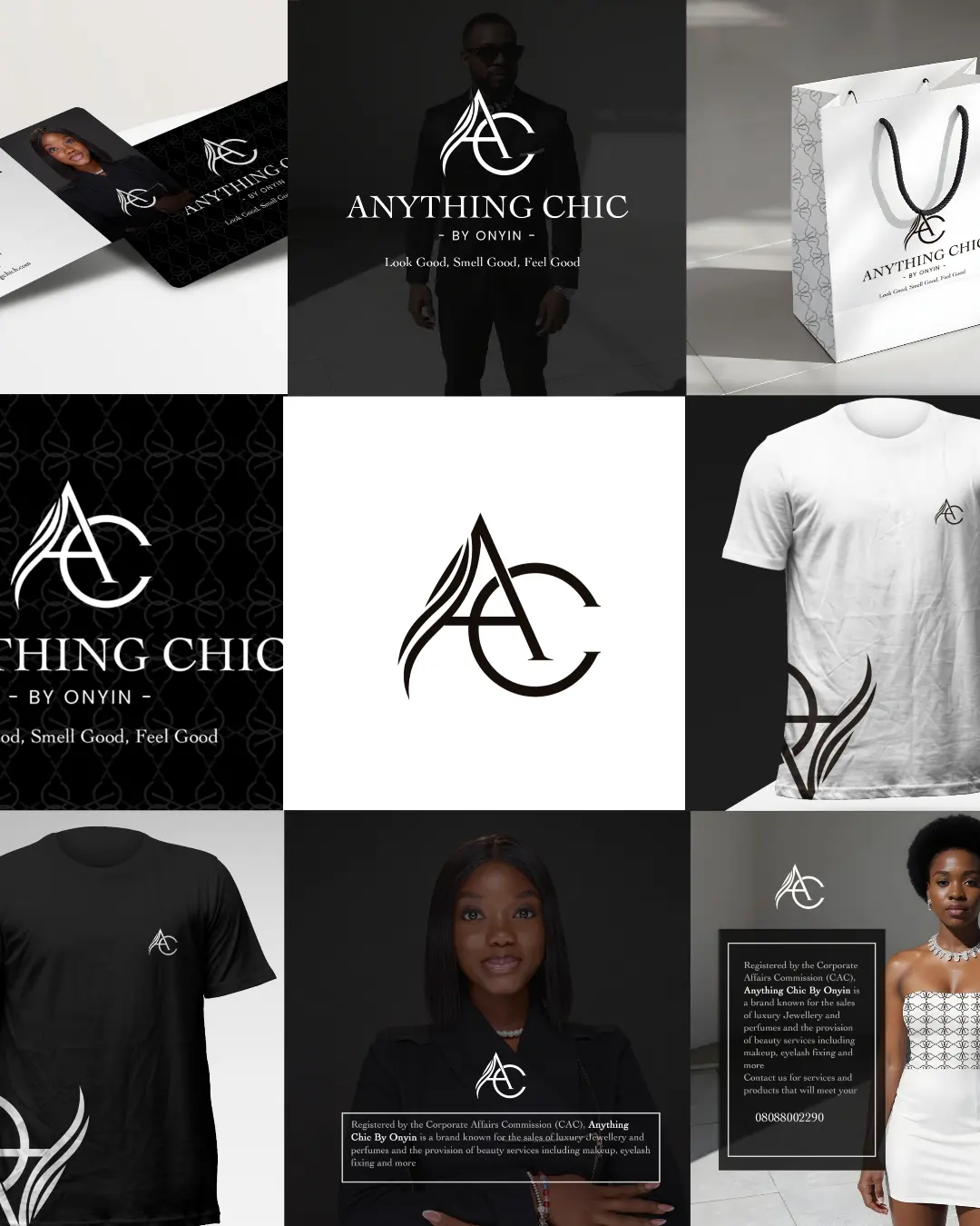 Logo branding design mockup for a real estate company based in Nigeria and the UK by Mozconcept